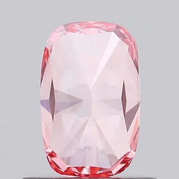 Fancy Vivid Pink Lab Created Cushion Shape Diamond