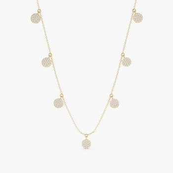 Round Cut Charm Stunning Necklace