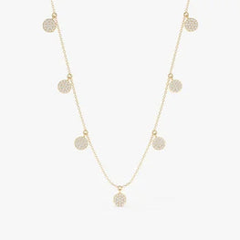 Round Cut Charm Stunning Necklace