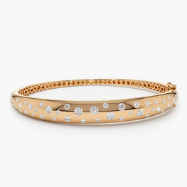 Round Cut Stackable Bracelet