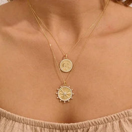 Circle Stunning Charm 925 Silver Necklace