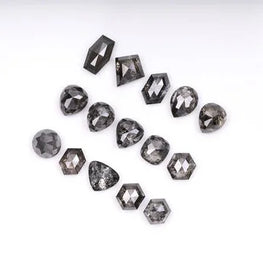 Natural Salt & Pepper Mix Shape Diamond