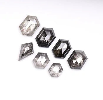 Mix Shape Salt & Pepper Natural Diamond