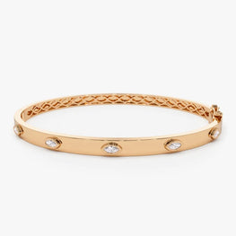 Marquise Cut Bangle Bracelet