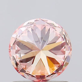 0.53 CT Round Cut Lab Grown CVD Diamond Intense Pink Color VS2 Clarity Loose Diamond For Jewelry