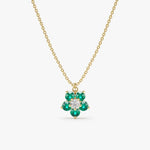 0.60 Ct genuine green gemstone pendant necklace with vibrant color and elegant design, ideal for fine jewelry and stylish everyday wear