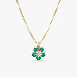 0.60 Ct genuine green gemstone pendant necklace with vibrant color and elegant design, ideal for fine jewelry and stylish everyday wear