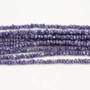 Natural Purple Rough Diamond Beads Loose Raw Diamond Strand for Jewelry Making