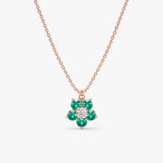 0.60 Ct genuine green gemstone pendant necklace with vibrant color and elegant design, ideal for fine jewelry and stylish everyday wear