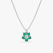 0.60 Ct genuine green gemstone pendant necklace with vibrant color and elegant design, ideal for fine jewelry and stylish everyday wear