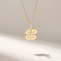 Clover Leaf Charm Sterling Silver Necklace