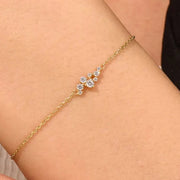Pandora diamond bracelet paired with womens tennis bracelet and diamond bracelet for women luxury style.