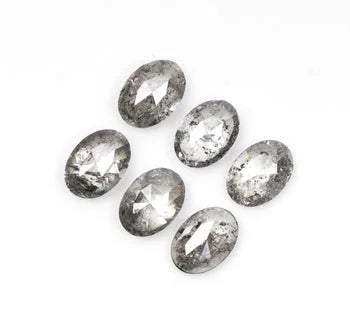 0.70Ct Oval Natural Salt & Pepper Loose Diamond