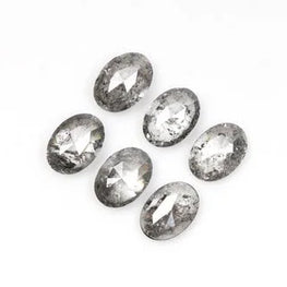 0.70Ct Oval Natural Salt & Pepper Loose Diamond