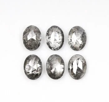 0.70Ct Oval Natural Salt & Pepper Loose Diamond