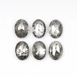 0.70Ct Oval Natural Salt & Pepper Loose Diamond