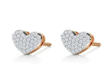 Heart Shape Stunning Stud Earrings