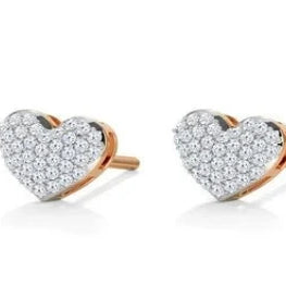 Heart Shape Stunning Stud Earrings