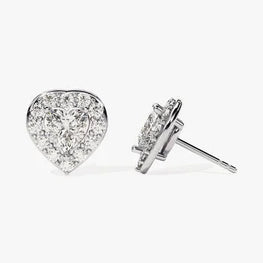 Heart Stud Delicated Anniversary Stud Earring