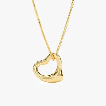 Open Heart Dainty 925 Sterling Silver Necklace