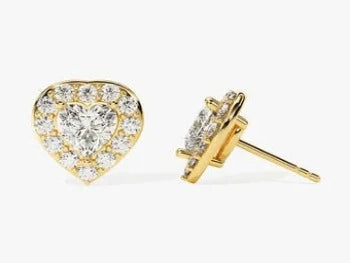 Heart Shape Anniversary Stud Earring