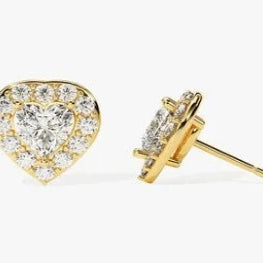Heart Shape Anniversary Stud Earring