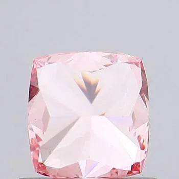 Fancy Vivid Pink Cushion Shape Lab Created Diamond