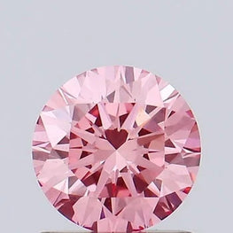 1.5Ct Pink Round Shape Lab Grown Diamond