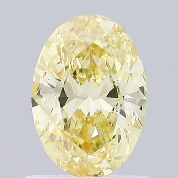 0.86 Oval Cut Yellow Lab Grown Diamond