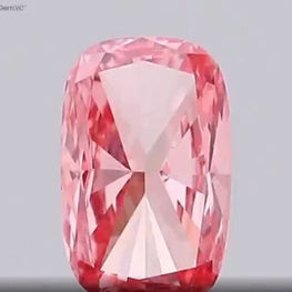 Fancy Vivid Pink Lab Created Cushion Shape Diamond