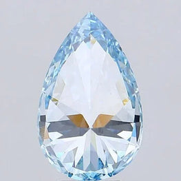 2.00 CT Pear Cut Loose Lab Grown Diamond | Fancy Vivid Blue Color Lab Created Diamond | VS1 Clarity CVD Diamond lDiamond For Engagement Ring