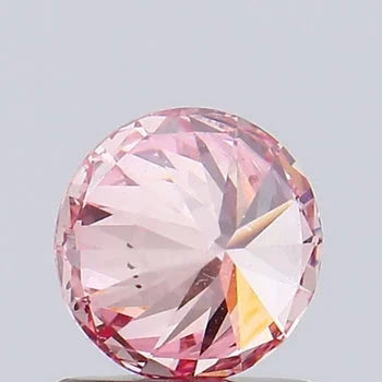 1.5Ct Pink Round Shape Lab Grown Diamond
