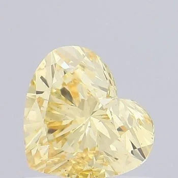 Yellow Heart Shape Lab Grown Diamond