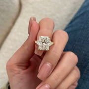 Large 5.5 carat radiant cut diamond ideal for statement engagement ring