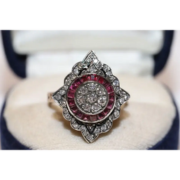 Designer lab created gemstone ring with morganite stone and shimmering diamond accents