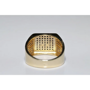 Lab grown diamond ring with round cut stone in vintage style setting elegant minimalist jewelry