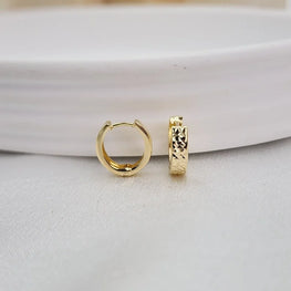 Bumpy Dainty Huggie Earrings