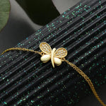 Gold tennis bracelet with brilliant diamond bracelet detailing for women