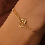 rose gold bracelet with dainty gold bracelet styling and elegant gold beaded bracelet luxury finish.