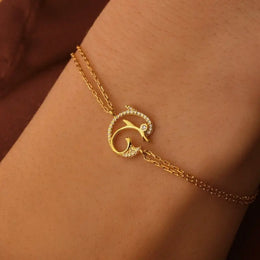 rose gold bracelet with dainty gold bracelet styling and elegant gold beaded bracelet luxury finish.