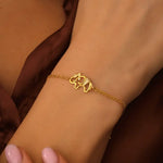 Tiffany bracelet gold with women's tennis bracelet and diamond bangle bracelet luxury jewelry styling.