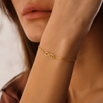 Moissanite tennis bacelet with shining stones and premium chain style