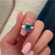 Stunning 4 ct round brilliant diamond showcasing intense fire and clarity