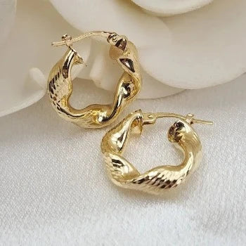 Chunky Twisted Thick Hoops