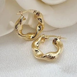 Chunky Twisted Thick Hoops