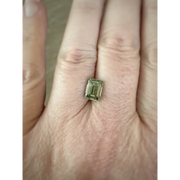 2.39 Ct Fancy Vivid Green Emerald Cut Lab Grown Diamond Rare Luxury Statement Stone
