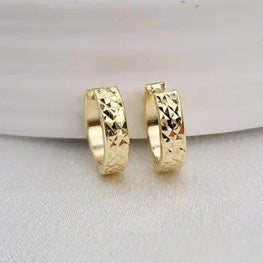 Bumpy Dainty Huggie Earrings