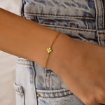 0.50 ct lab grown diamond bracelet for women with small sparkling diamonds on a delicate chain, dainty and elegant everyday jewelry