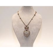 Natural rose cut diamond pendant with vintage design, elegant handmade fine jewelry necklace for women gift