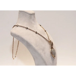 Natural rose cut diamond pendant with vintage design, elegant handmade fine jewelry necklace for women gift